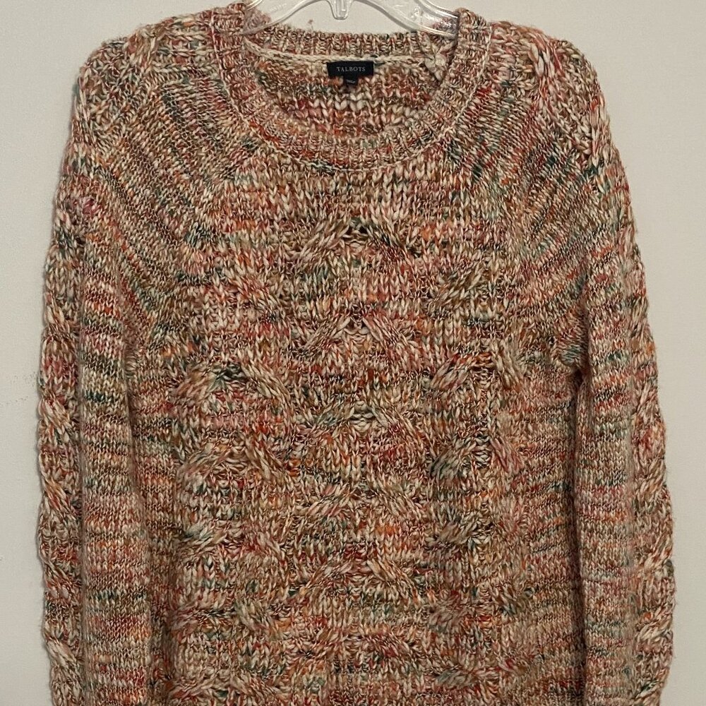 Talbots Fisherman Style Cable Knit Sweater